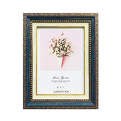 Rama foto retro albastra 5 x 7 rama foto birou acasa pentru rama foto design unic Cadou de Craciun Valentine`s Day