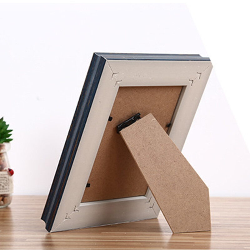 Rama foto retro albastra 5 x 7 rama foto birou acasa pentru rama foto design unic Cadou de Craciun Valentine`s Day