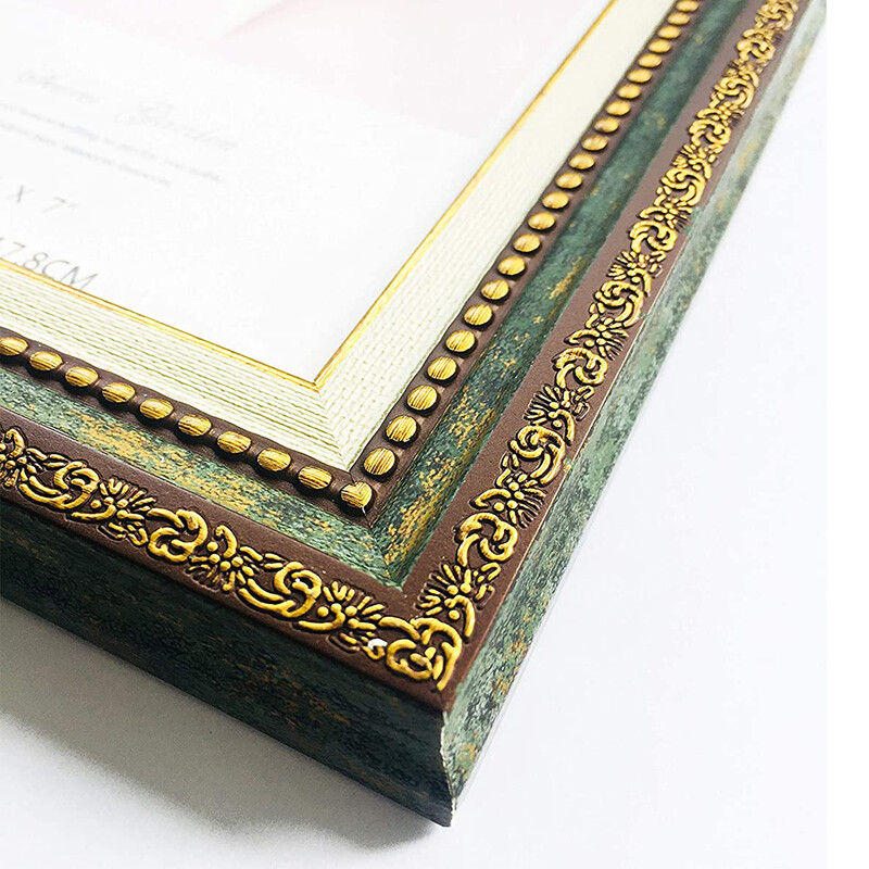 Rama foto retro albastra 5 x 7 rama foto birou acasa pentru rama foto design unic Cadou de Craciun Valentine`s Day