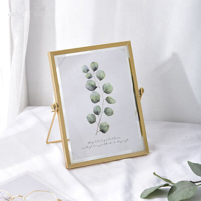 Metallist pildiraam kuldne must värv 4tolline 6tolline 7tolline Klaasmaalingu raam