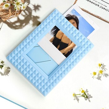 Desktop Decor Instant Camera Photo Stamp Stamp κάθετη βάση καρτών Scrapbook για Polaroid/Fujifilm Instax