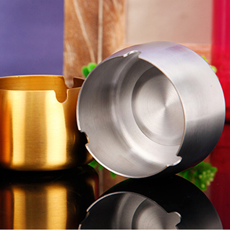 Vėjui atspari peleninė terasai Graži stalviršinė dūminė nerūdijančio plieno peleninė namų biurui Nedūžtančių patvarių reikmenų dovanos