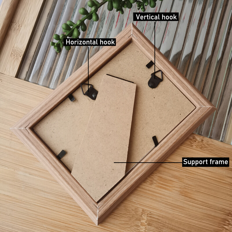 Ramă foto din lemn pentru agățat pe perete 10X15 15X20 A4 Suport de birou Rama foto pentru poze Decor foto cadou comemorativ