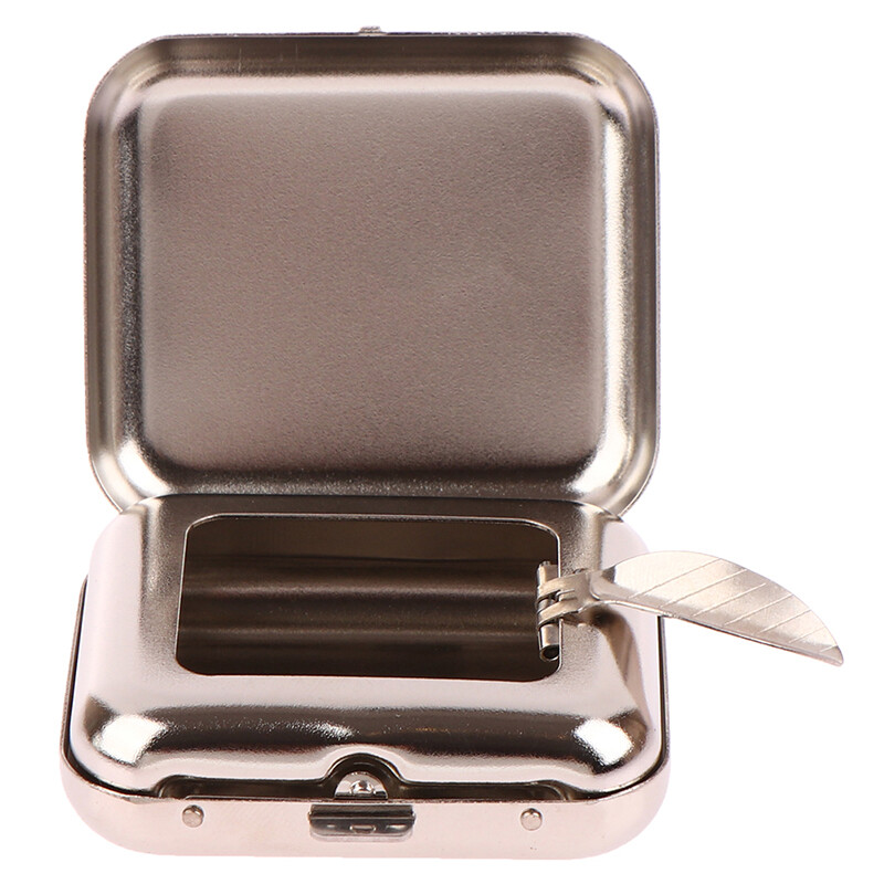 N2HAO Smallsweet roostevabast terasest nelinurkse taskuga tuhatoos metallist tuhaalus Tasku kaanega tuhatoosid Kaasaskantav tuhatoos