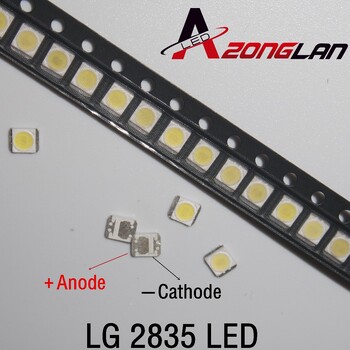 3528 2835 3V SMD LED 1W LG 50PCS/Lot Cold White 100LM Για Τηλεόραση LED Backlight