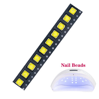 20ps daudz nagu lampas lodītes 1W UV LED SMD5054 5051 5050 UV LED lampa 365+395NM LED diodes nagiem SUN mašīna DIY