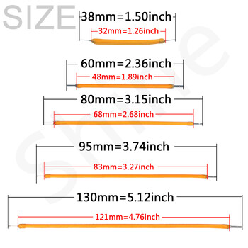 10 τμχ 3V COB LED Flexible Filament 38mm 60mm 95mm 80mm 130mm 145mm 185mm 260mm 300mm Μέρη λαμπτήρων Edison Λάμπα LED Διακόσμηση δίοδος