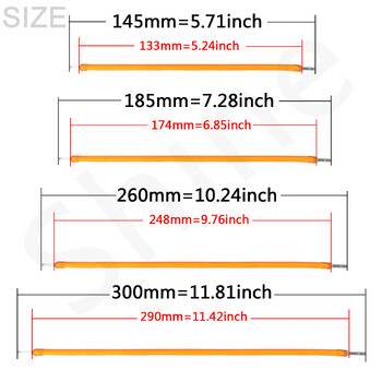 10 τμχ 3V COB LED Flexible Filament 38mm 60mm 95mm 80mm 130mm 145mm 185mm 260mm 300mm Μέρη λαμπτήρων Edison Λάμπα LED Διακόσμηση δίοδος