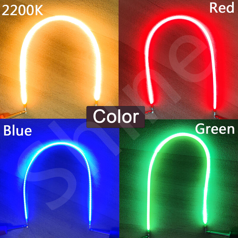 10 vnt 3V COB LED lankstus siūlas 38mm 60mm 95mm 80mm 130mm 145mm 185mm 260mm 300mm Edison lemputės lempos dalys LED diodų apdaila