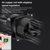 Lihtne väike USB õhupuhasti paigaldusvaba köögi ventilatsiooni väljatõmbeventilaator Kodumajapidamises kasutatavad reguleeritava kiirusega kanalid väljatõmbeventilaatorid