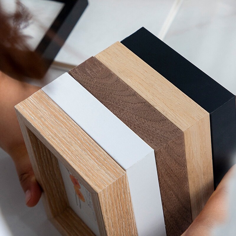 Ins puidust pildiraam Nordic Square pildiraam seinale riputatav fotohoidik Shadow Box lauaarvuti kaunistuskarbi pildiraam