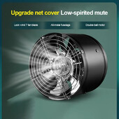 4''6''8'' Cijevni ispušni ventilator Ventilator zraka Metalna cijevna ventilacija Ispušni ventilator Mini izvlaka Kupaonski WC Zidni ventilator Kanalni ventilator