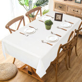 Ühevärviline valge roosa laudlina lauakate Palju õnne sünnipäevaks peokaunistus lastele beebiõhtu pulmapeotarbed laudlina