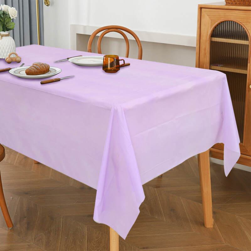 Ühevärviline valge roosa laudlina lauakate Palju õnne sünnipäevaks peokaunistus lastele beebiõhtu pulmapeotarbed laudlina