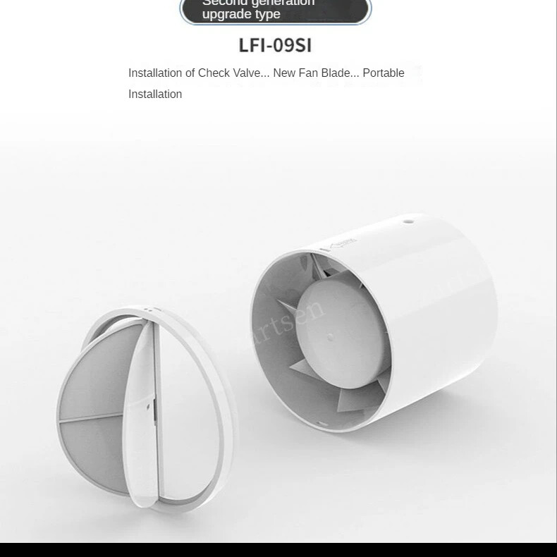 4/6-tolline elektriline väljatõmbeventilaator Köök WC Madala müratasemega torutoru ventilatsioon hotelli seina väljatõmbeventilaator aknaventilaator