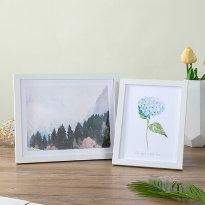 Rama foto din lemn pentru agatat pe perete 10X15 15X20 20X25cm Suport rama foto din lemn A4 pentru poze Decor foto cadou comemorativ