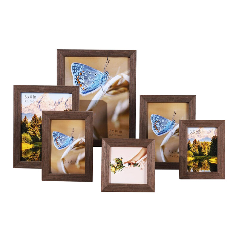 Puidust fotoraam Kodusisustus Vintage täispuidust pildiraam