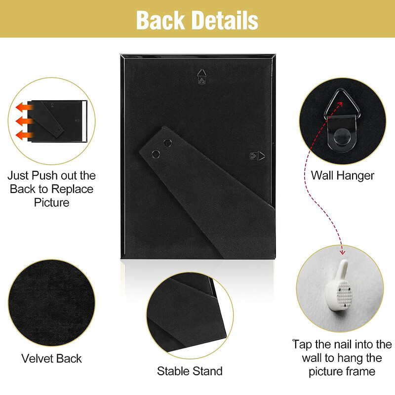 „Flash Drill“ metalinis paveikslų rėmelis su HD stiklu 10x15 13x18 15x20 20x25 cm lengvas prabangus nuotraukų rėmelis nuotraukų dekoravimui asmeninėms dovanoms