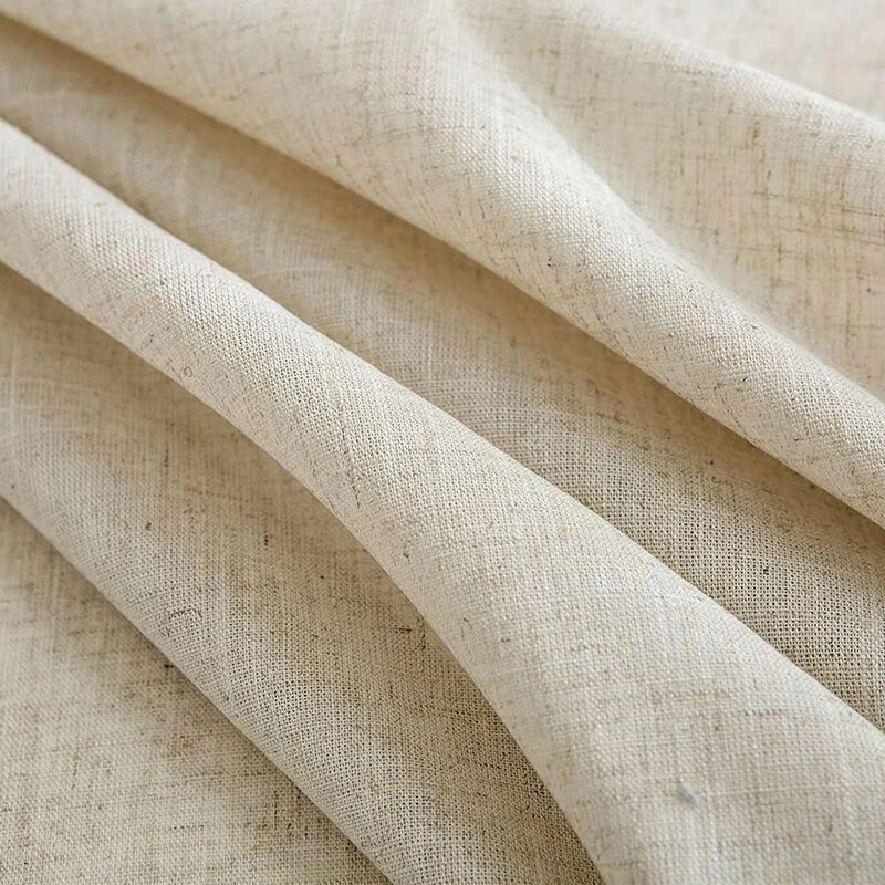 Vienspalvė apvali staltiesė medvilninis lininis audinys, dulkėms atsparus stalo užvalkalas, skirtas virtuvės valgomojo sodybos stalviršio dekoravimui