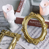 Zlatni retro okvir za fotografije Nail Art Nakit Dekoracija Uređenje doma Fotografija Pozadina Snimanje Rekviziti za fotografije