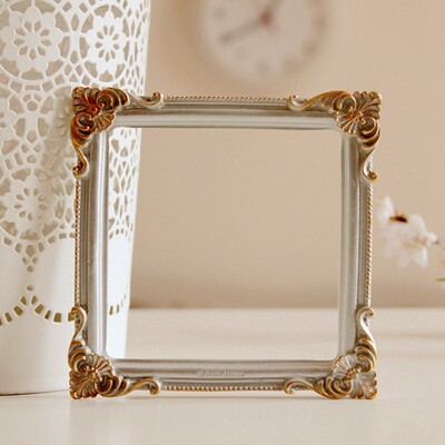 Zlatni retro okvir za fotografije Nail Art Nakit Dekoracija Uređenje doma Fotografija Pozadina Snimanje Rekviziti za fotografije