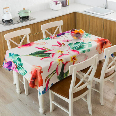 Rainforest Leaf Print Laudlina Pestav ristkülikukujuline Kodu Kohvi Söögilaud Kamin Mikrolaineahju kate