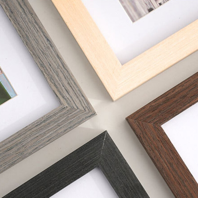 1 tk Moodsas stiilis puidust pildiraam, elutoa kaunistamiseks seinale riputatav pildiraam