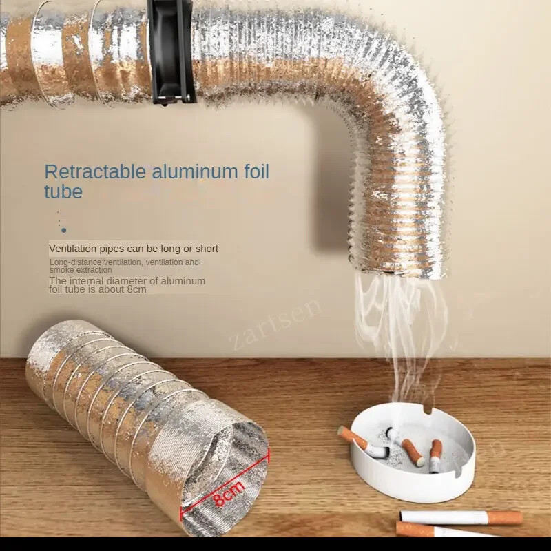 USB reguleeritava kiirusega jootmise suitsuneelaja ESD suitsueemaldusventilaatori torutoru väljatõmbeventilaator koos 1M toruvanni ventilatsiooniventilaatoriga