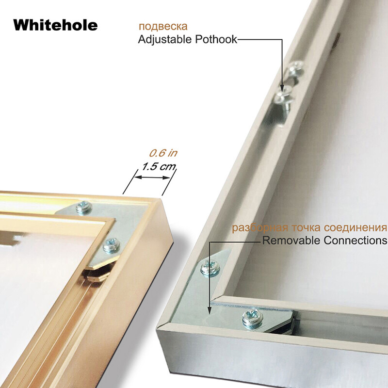 Ramă foto din metal pentru afiș de perete Rame foto Rame foto clasice din aluminiu pentru agățat pe perete A3 A4 30x40 Ram certificat