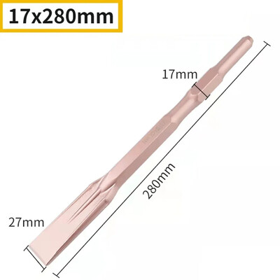 1 vnt Plokščias kaltinis kaltas elektrinis plaktukas kaltinis grąžto antgalio griovelio griovelis, skirtas lūžti betono plytų sienoms gręžti