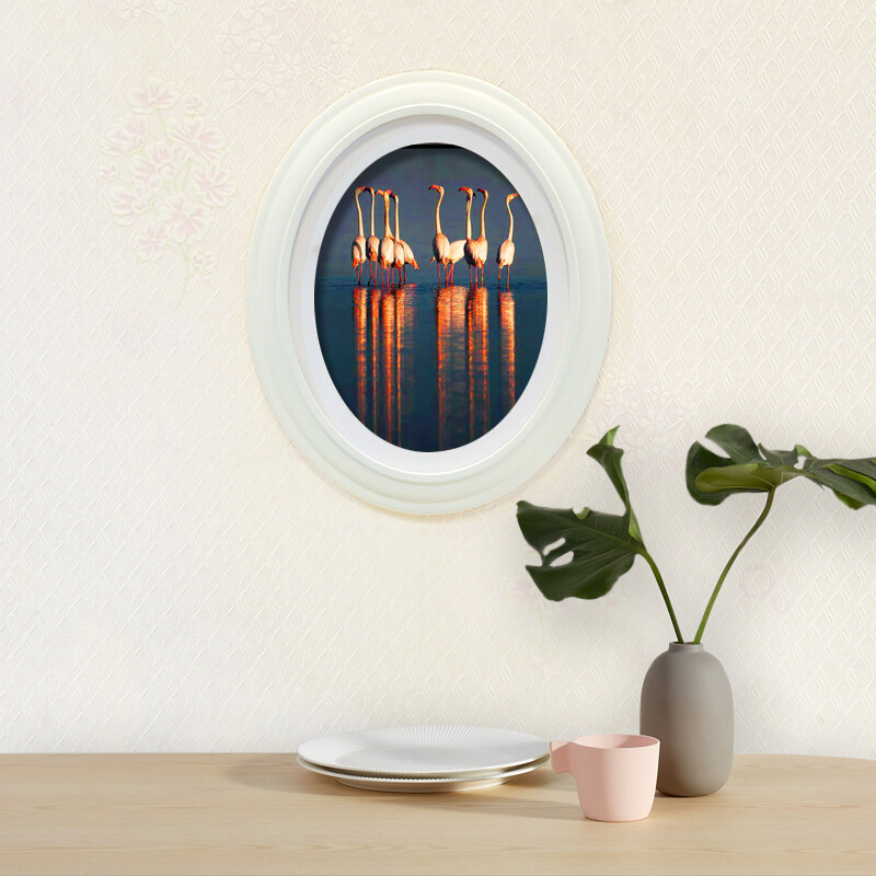 7/10 tolli ovaalsed fotoraamid Euroopa stiilis loominguline retrokaunistus pulmafotostuudio mustvalge kohvikunst pildiraamid