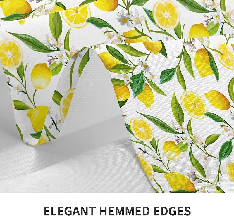 Suvised sidrunipuuviljad lillelised ristkülikukujulised laudlinad pühadepeokaunistused korduvkasutatavad veekindlad laudlinad köögilaua sisekujundus