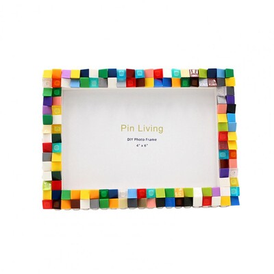 Pildiraam Pusleplokkide Käsitsi koostamine Lihtne kokku panna Innovatiivne mõtlemisrong DIY pildiraam lasteaia jaoks