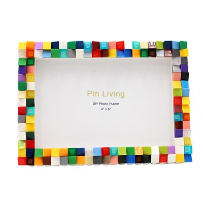 Pildiraam Pusleplokkide Käsitsi koostamine Lihtne kokku panna Innovatiivne mõtlemisrong DIY pildiraam lasteaia jaoks