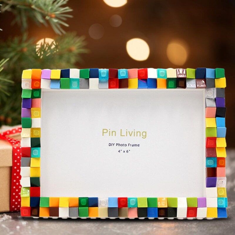 Pildiraam Pusleplokkide Käsitsi koostamine Lihtne kokku panna Innovatiivne mõtlemisrong DIY pildiraam lasteaia jaoks