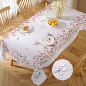 Kevadine kirss Akvarell Metsikud lilled Laudlina Köögisöögilaua sisustus Veekindel polüestrist laudlina Pulmapeo sisustus