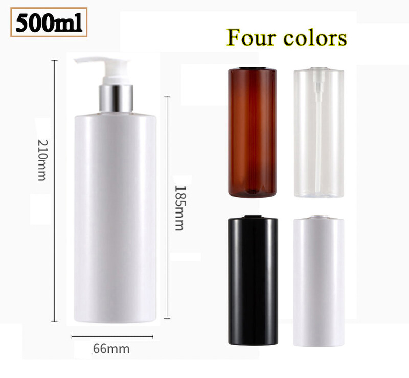3 vnt. daugkartinio užpildymo dušo šampūno kondicionieriaus buteliuko dozatorius 500 ml vonios losjonas tuščias buteliukas plastikinis indelis sodybos dekoras