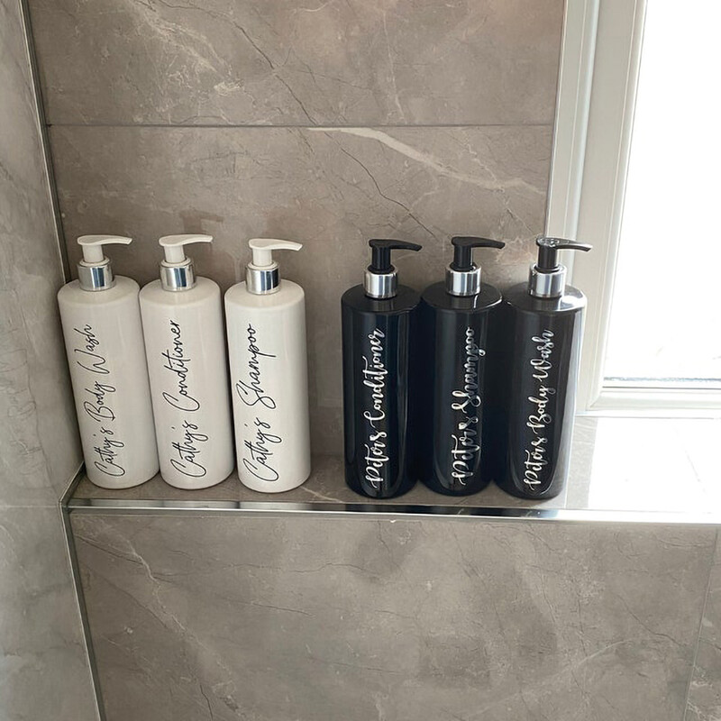 3 vnt. daugkartinio užpildymo dušo šampūno kondicionieriaus buteliuko dozatorius 500 ml vonios losjonas tuščias buteliukas plastikinis indelis sodybos dekoras