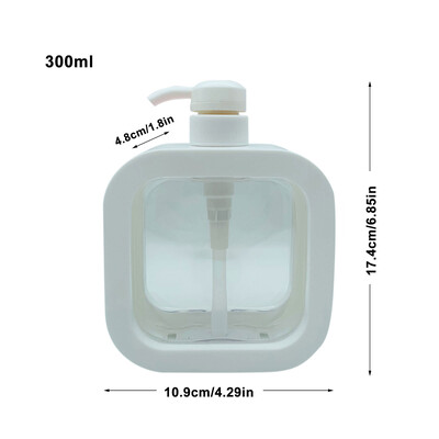 300/500 ml köögi vedelseebi dosaator Tühi pump šampoon pudel nõudeseebi konteiner Vannitoa dušigeel pesu vedeliku hoiukoht