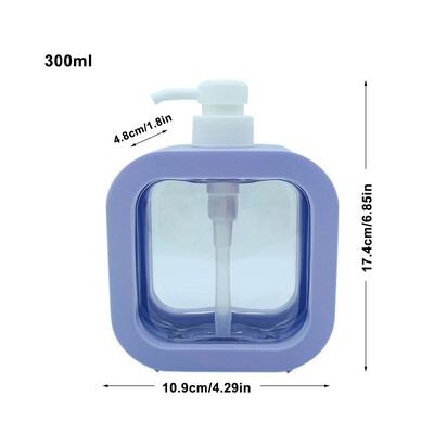 300/500 ml köögi vedelseebi dosaator Tühi pump šampoon pudel nõudeseebi konteiner Vannitoa dušigeel pesu vedeliku hoiukoht