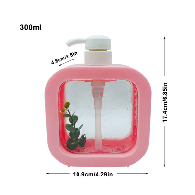 300/500 ml köögi vedelseebi dosaator Tühi pump šampoon pudel nõudeseebi konteiner Vannitoa dušigeel pesu vedeliku hoiukoht