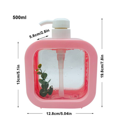 300/500 ml köögi vedelseebi dosaator Tühi pump šampoon pudel nõudeseebi konteiner Vannitoa dušigeel pesu vedeliku hoiukoht