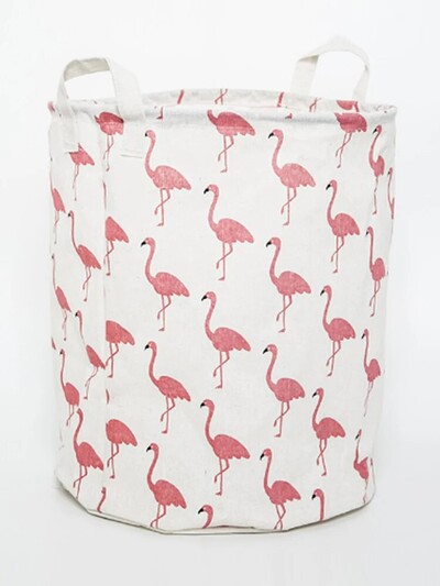 Suur kokkupandav pesukorv, eraldiseisev ja pikkade käepidemetega riidekindel, veekindel pesukott magamistuppa