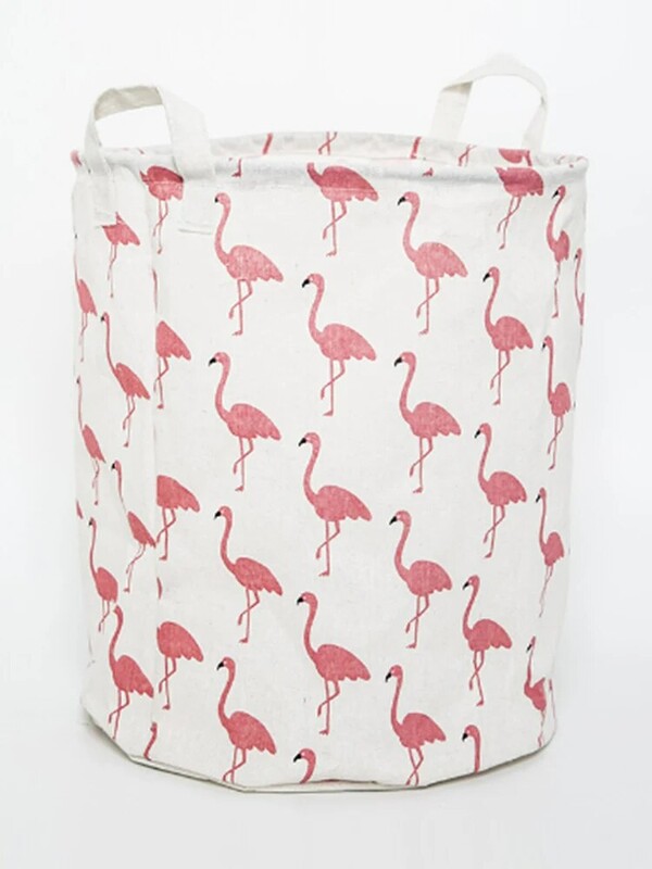 Suur kokkupandav pesukorv, eraldiseisev ja pikkade käepidemetega riidekindel, veekindel pesukott magamistuppa