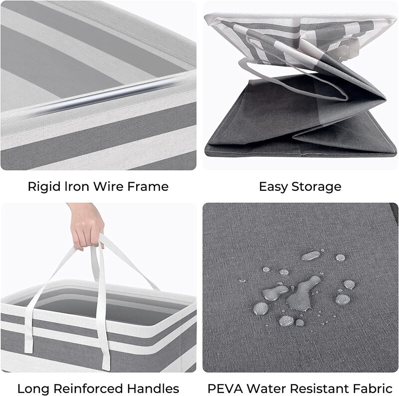 Uus veekindlast riidest pesukorv lihtsate riiete hoiukarp kokkupandav kott suure mahutavusega pesukorv