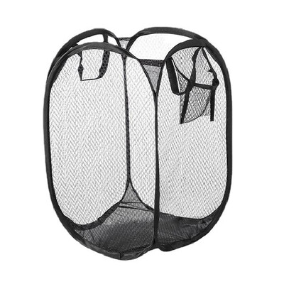 Sulankstomas skalbinių krepšelis skalbinių laikymo tinklinis krepšys žaislų laikymo dėžė Vonios kambarys Nešvarūs drabužiai Įvairūs kabantys kibiras Kelionių šiukšliadėžė