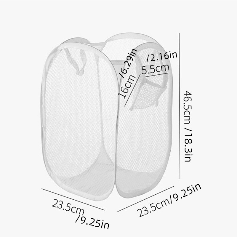 Sulankstomas skalbinių krepšelis skalbinių laikymo tinklinis krepšys žaislų laikymo dėžė Vonios kambarys Nešvarūs drabužiai Įvairūs kabantys kibiras Kelionių šiukšliadėžė