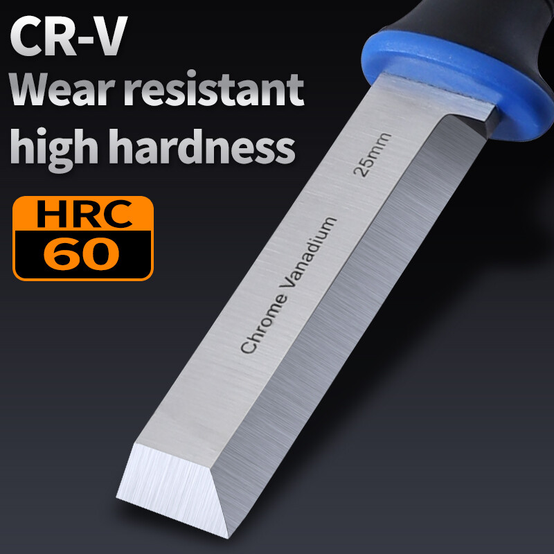 Dalta pentru lemn CR-V Dalta cu doua margini, lama latime de 25 mm Capace din otel Dalta multifunctionala pentru prelucrarea lemnului, sculptura, marcaj pentru tăiere