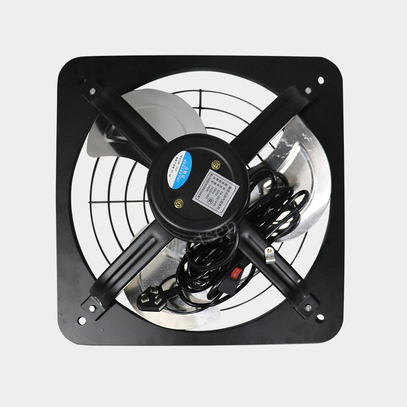 10-tolline võimas tööstusliku ventilatsiooni väljatõmbeseade, metallist aksiaalne väljatõmbeventilatsioon, köögi-magamistoa ventilaator