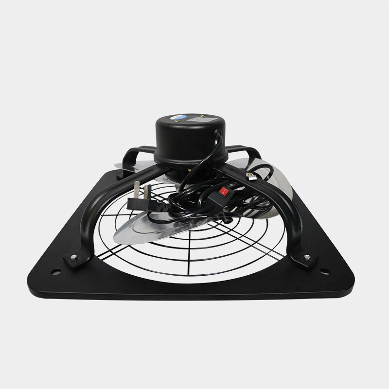 10-tolline võimas tööstusliku ventilatsiooni väljatõmbeseade, metallist aksiaalne väljatõmbeventilatsioon, köögi-magamistoa ventilaator